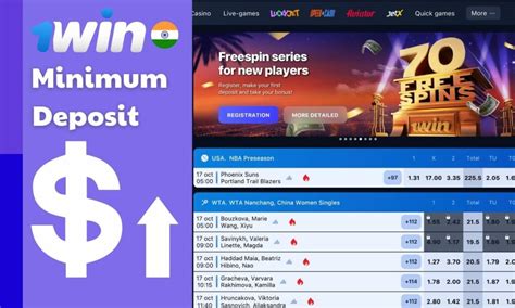 1win minimum deposit